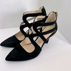 LIZ CLAIBORNE Womens Helen Black Suede Size 7M 3" Heels NWOT
#05